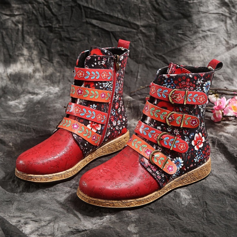 Ethnic Fashion Brands - Markowe Damskie Botki Wiosna 2026 Wygodne