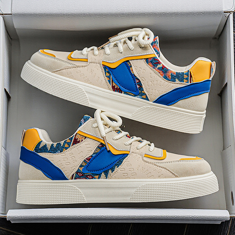 Męskie sneakersy vintage z pat – Ethnic Modern Fashion recenzja i cena