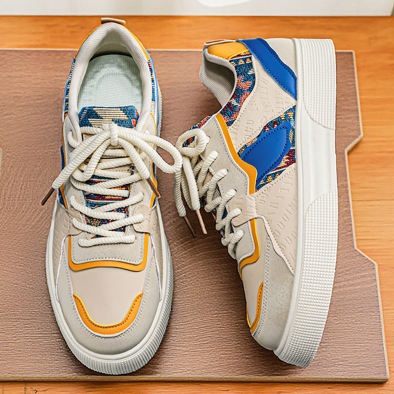 Męskie sneakersy vintage z pat – Ethnic Modern Fashion recenzja i cena