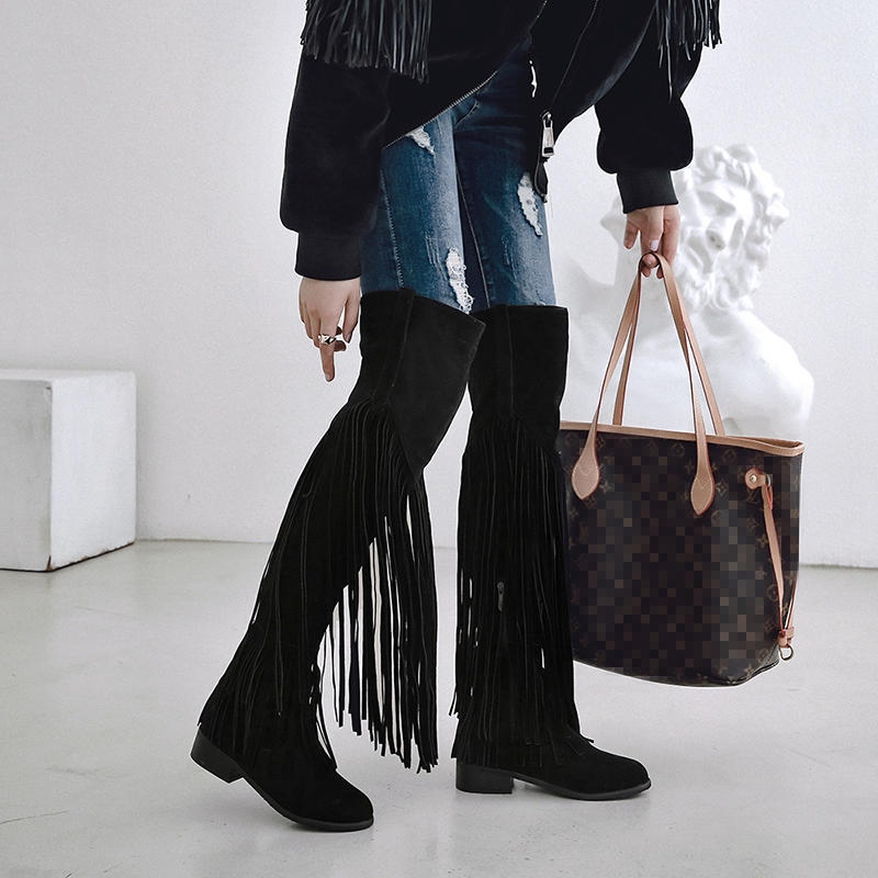 Modne botki boho do kolan 2026 – Ethnic Fashion In recenzja i cena